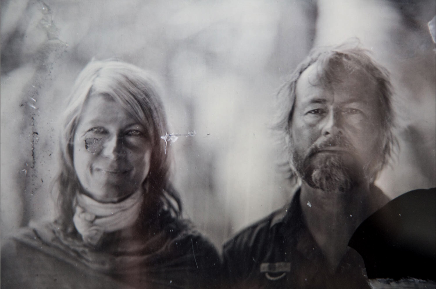 Helen Jones-Florio & Jason Florio - wet plate collodion print portrait courtesy of Marcin Andrzejewski